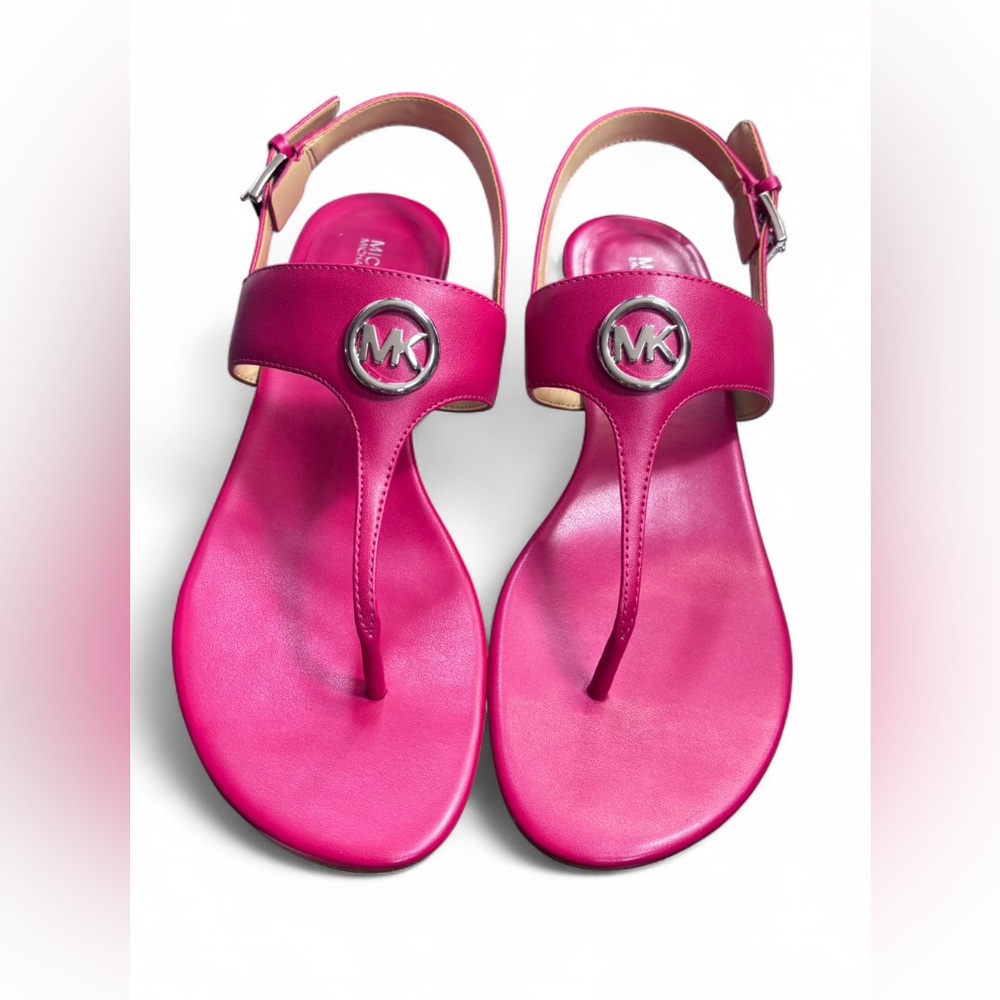 MICHAEL KORS HANNAH T-STRAP SANDALS
